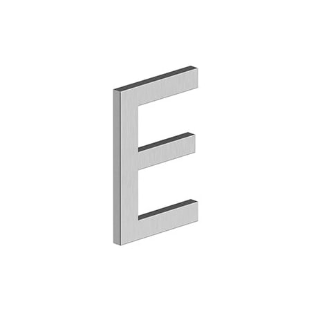 Deltana 4 LETTER E, E SERIES W/ RISERS, STAINLESS STEEL in Brushed Stainless RNE-EU32D